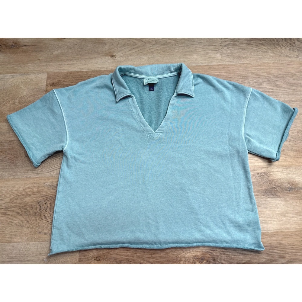 Universal Thread Relaxed Mint‎ V-Neck Polo Sweatshirt Size Large